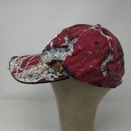 NCAA Men's Slideback Hat IU Indiana University Hoosiers Red Camo Embroidered