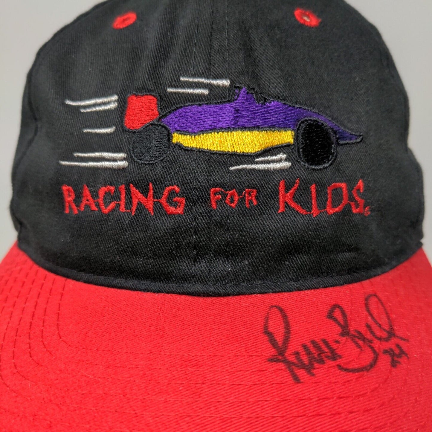 Otto Mens Racing for Kids Snapback Hat Black OSFA Autographed Signed Robbie Buhl