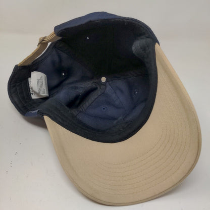 Columbia PFG Men's Slideback Hat Blue Tan OS Embroidered Fish Logo