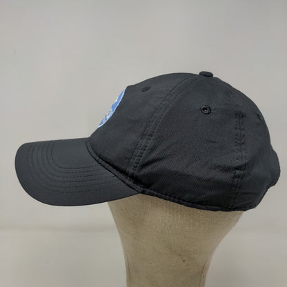 Ahead Men's Strapback Hat Medical Spa Cap Black Mid Fit Embroidered Logo