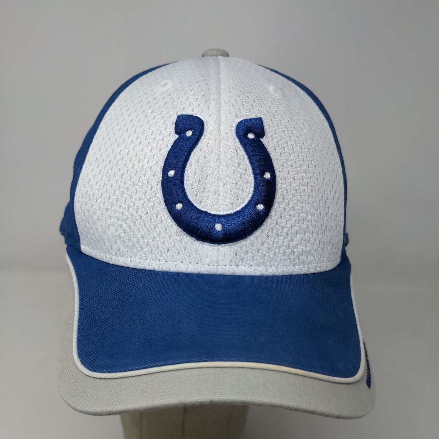 Reebok NFL Equipment Men's Strapback Hat Blue White Indianapolis Colts Logo