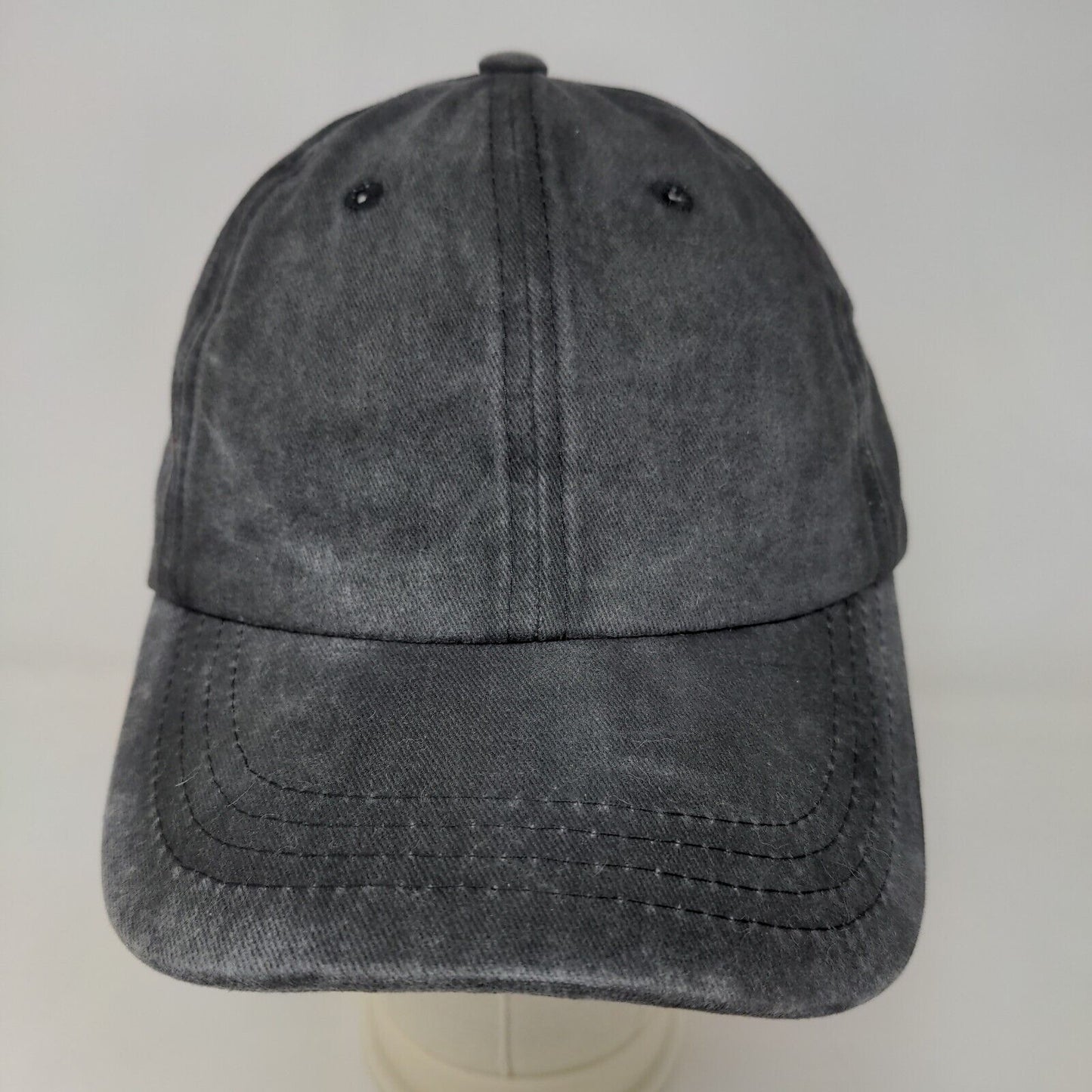 Unbranded Women's Slideback Hat Gray Adjustable 100% Cotton Ponytail Hole