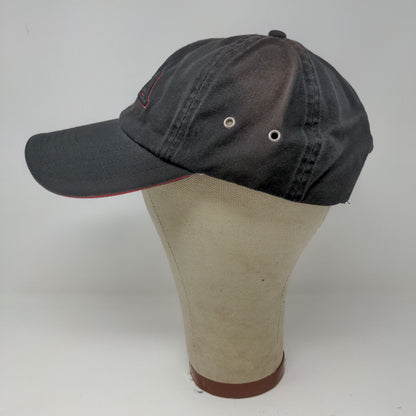 RCA Embroidered Strapback Hat Cap Black Red Accents 100% Cotton