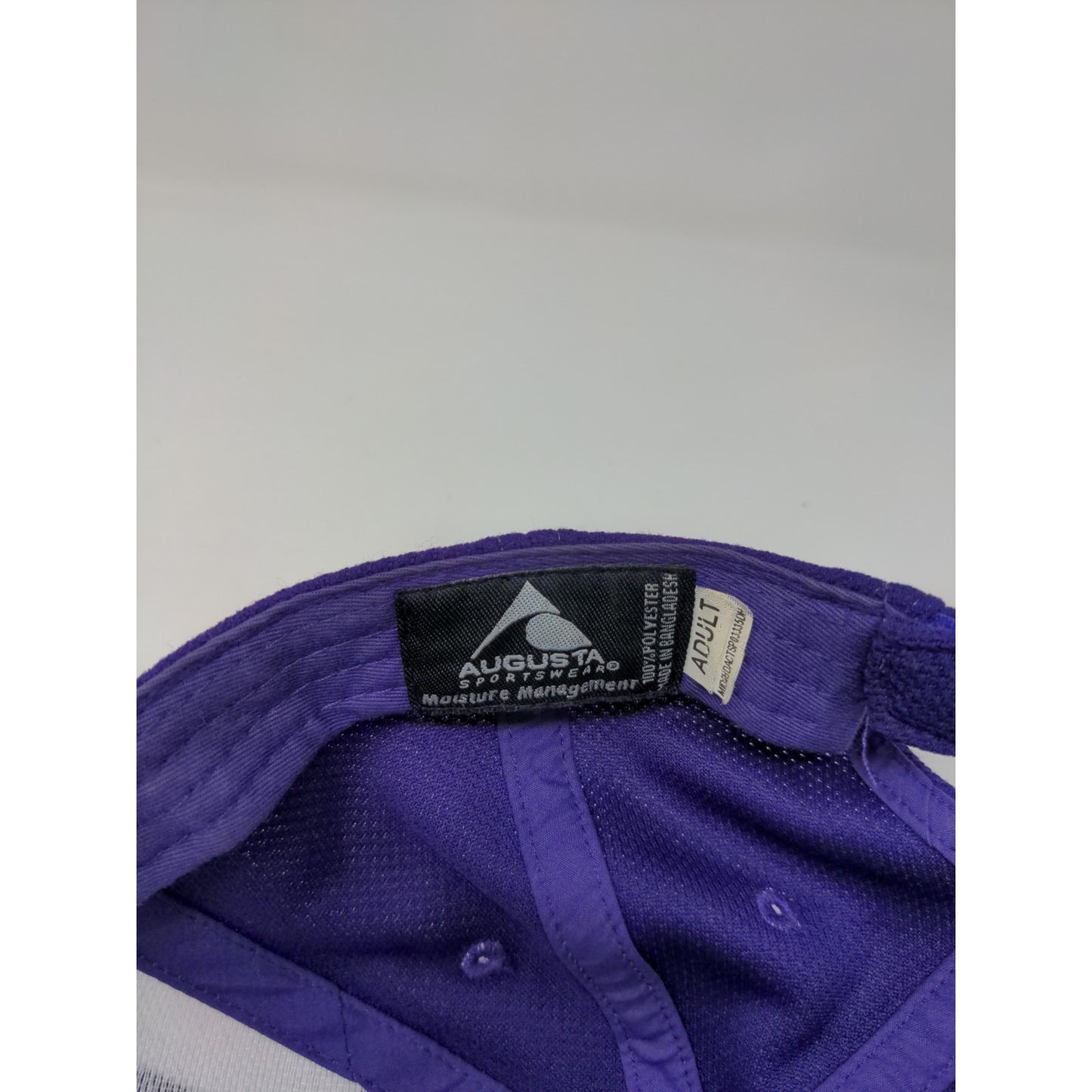 Augusta Sportswear Moisture Management Hat SZ Adult Purple Embroidered