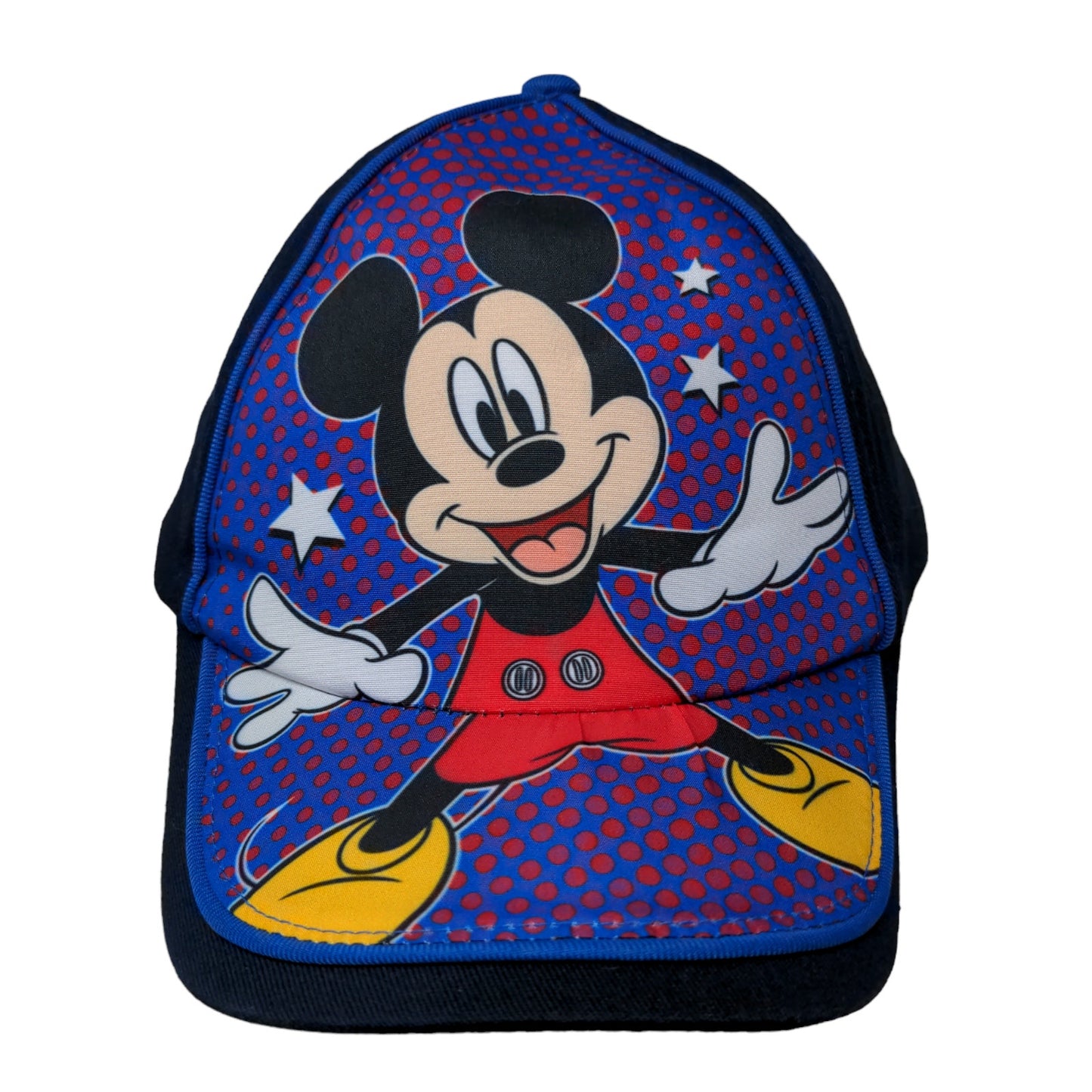 Disney Mickey Mouse Boy's Snapback Hat Blue Adjustable Big Mickey Graphic