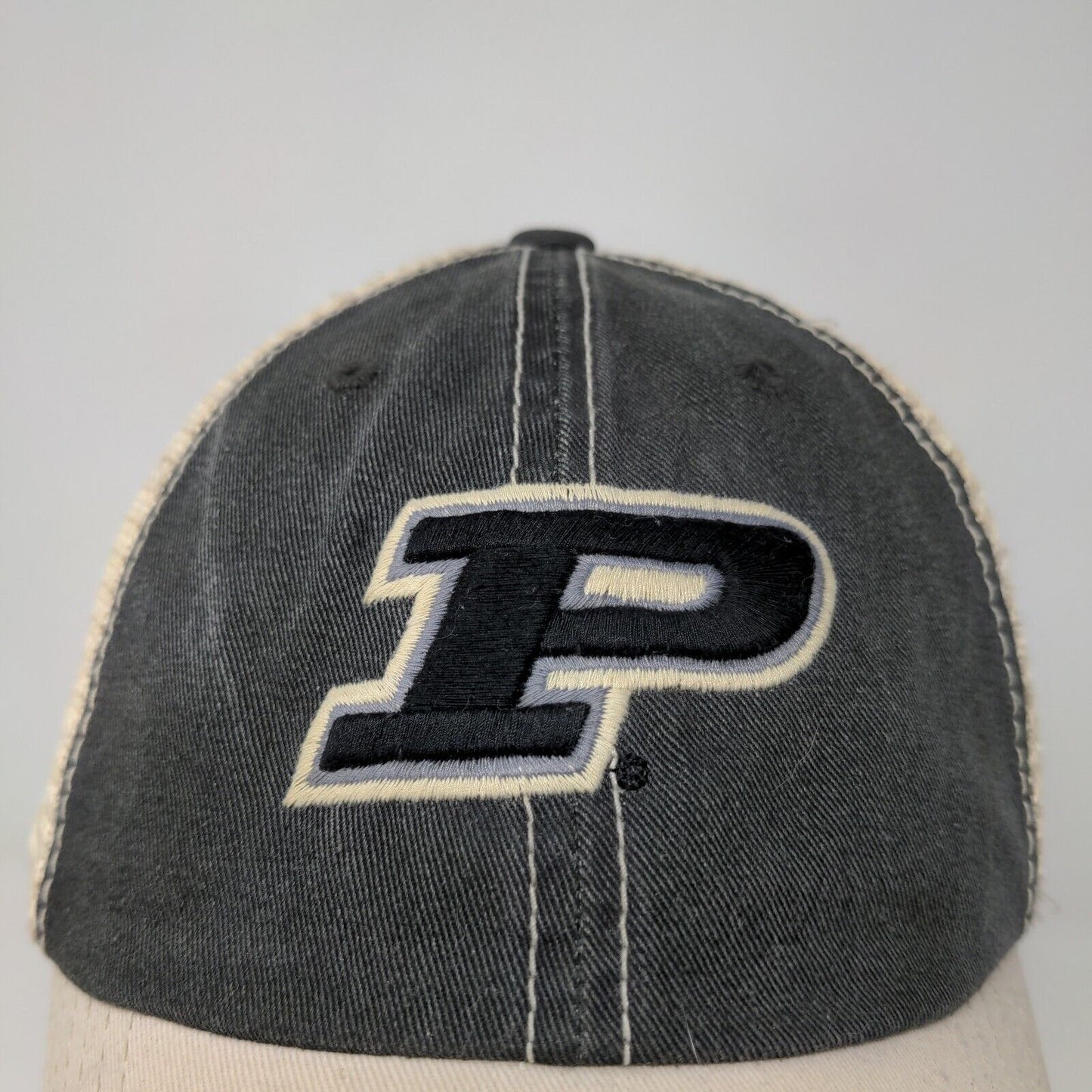 Top of the World Men's Snapback Mesh Back Purdue Boilermakers Hat Tan Gray
