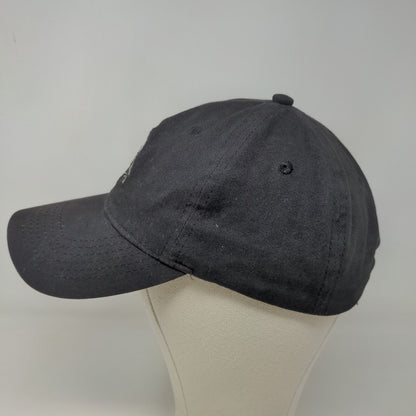 Port & Company Men's Slideback Hat Black Embroidered Wolf Logo Cotton