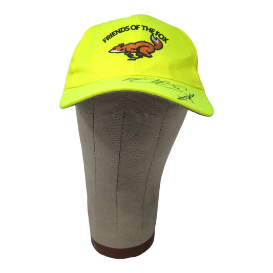 Autographed Friends of the Fox Hat Embroidered Strapback Yellow 2 Signatures