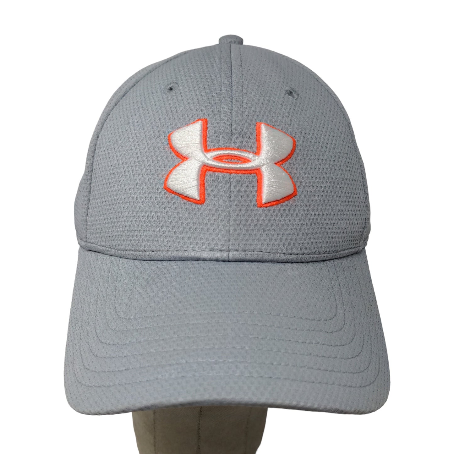 Under Armour Men's Fitted Hat Cap Gray Size M-L Embroidered Logo