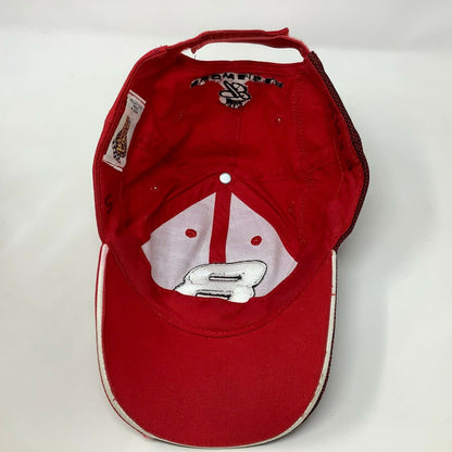 VTG RARE PATTERN Dale Earnhardt Jr 8 Winners Circle Budweiser Cap NASCAR Hat Red