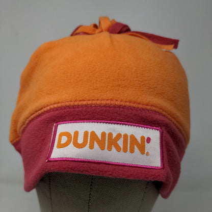 Dunkin' Donuts Men's Beanie Hat Pink Orange Thanksgiving Day Embroidered Logo