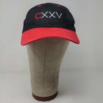 Carnegie Hall CXXV 125 Strapback Hat Red Black Adjustable Embroidered Logo