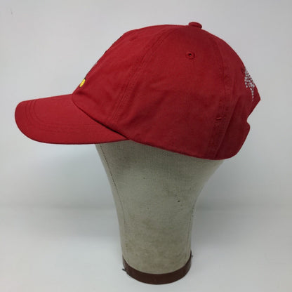 Disney Store Strapback Hat Red One Size Embroidered Mickey Mouse Bling