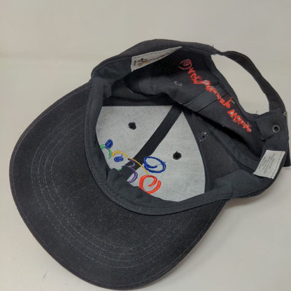 Walt Disney World Men's Slideback Hat Black OSFA Embroidered Mickey Mouse Logo