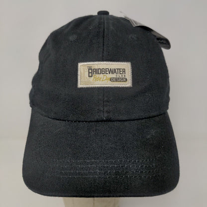 Bridgewater Golf Club Strapback Hat Black Adjustable Embroidered Logo