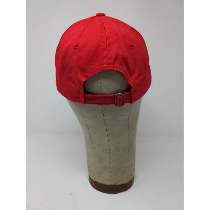 Justice Embroidered Logo Slideback Hat Red 100% Cotton Logo Colorful