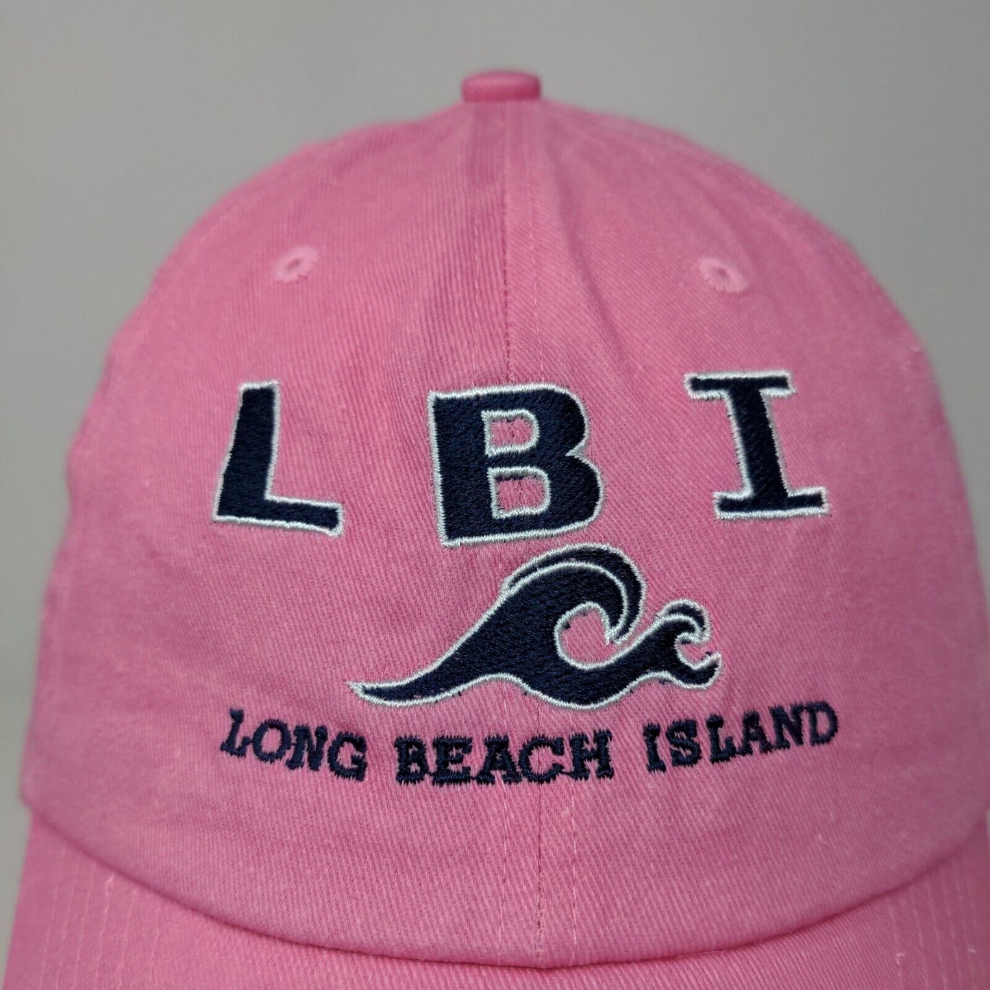 DMR Classic Women's Strapback Hat Pink Adjustable Long Beach Island Tourist Cap