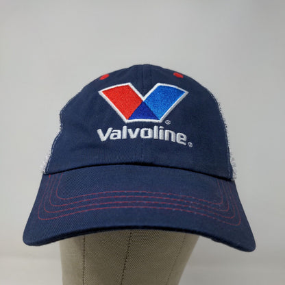 Valvoline Men's Snapback Mesh Back Hat Blue White OSFA Embroidered Logo
