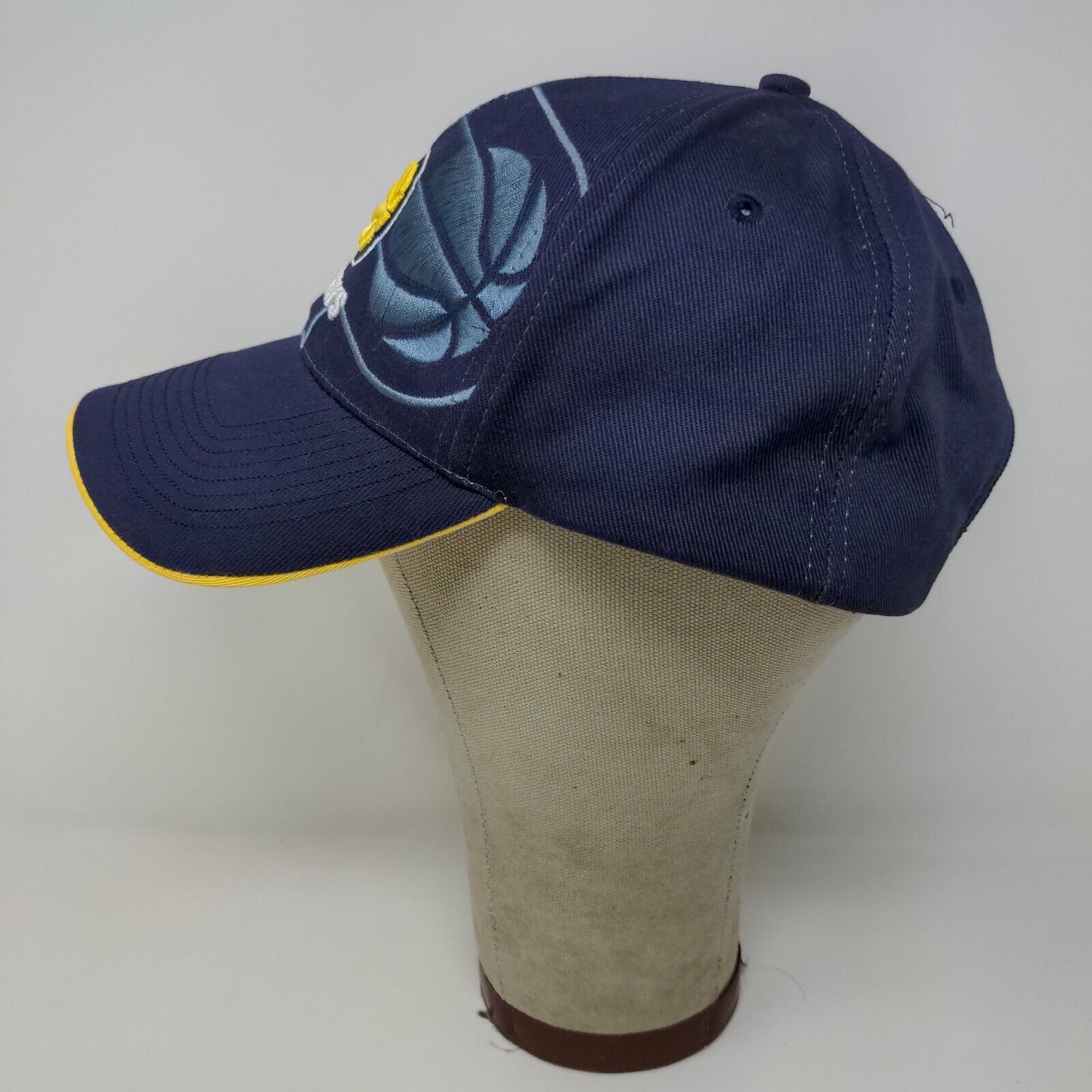 NBA Indiana Pacers Strapback Hat Blue Yellow OSFA Embroidered Logo