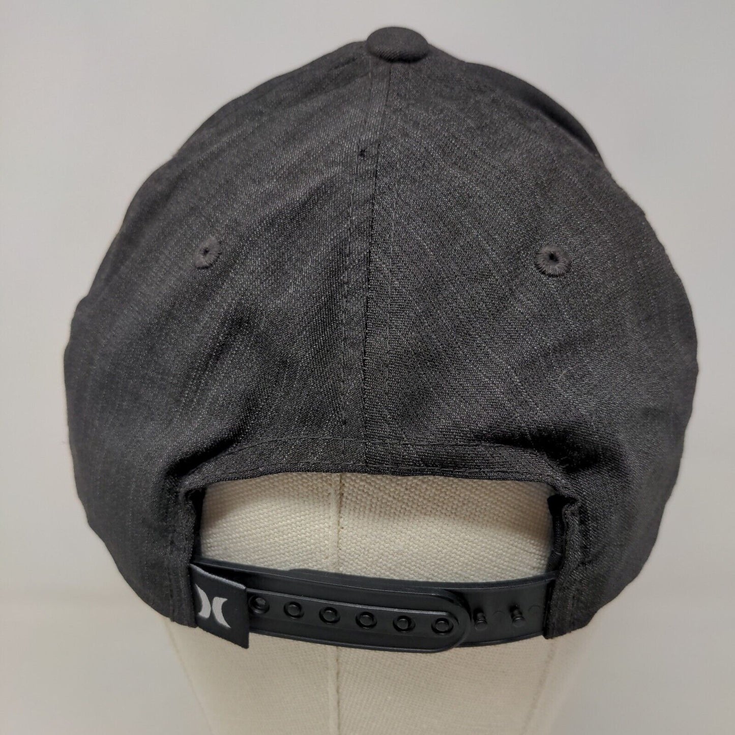 Hurley Men's 20 Dri Snapback Hat Gray Adjustable Patch Logo Poly Blend