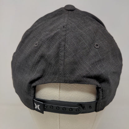 Hurley Men's 20 Dri Snapback Hat Gray Adjustable Patch Logo Poly Blend