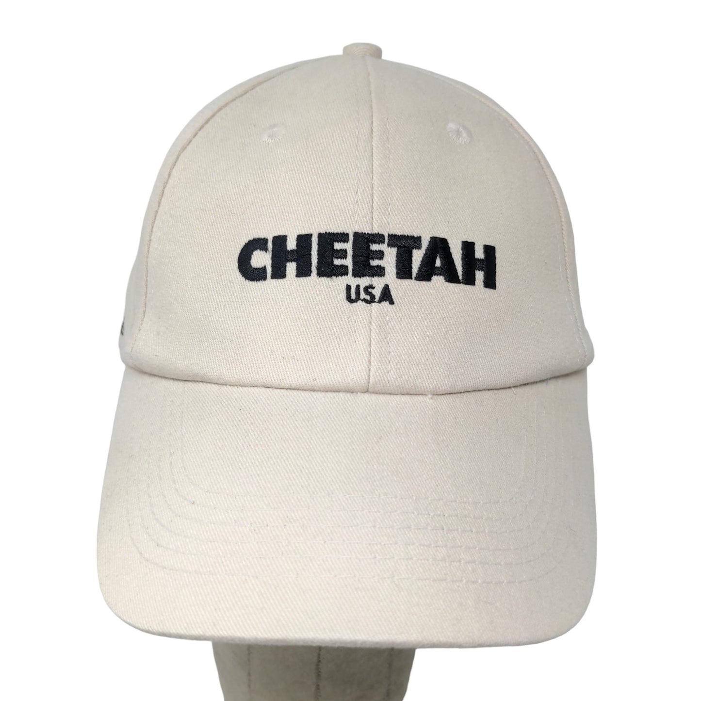 Cheeta USA Strapback Hat Tan Adjustable Embroidered Logo Renu With Style