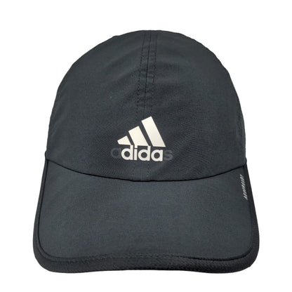 Adidas Aeroready Men's Strapback Hat Black Adjustable Distressed Logo