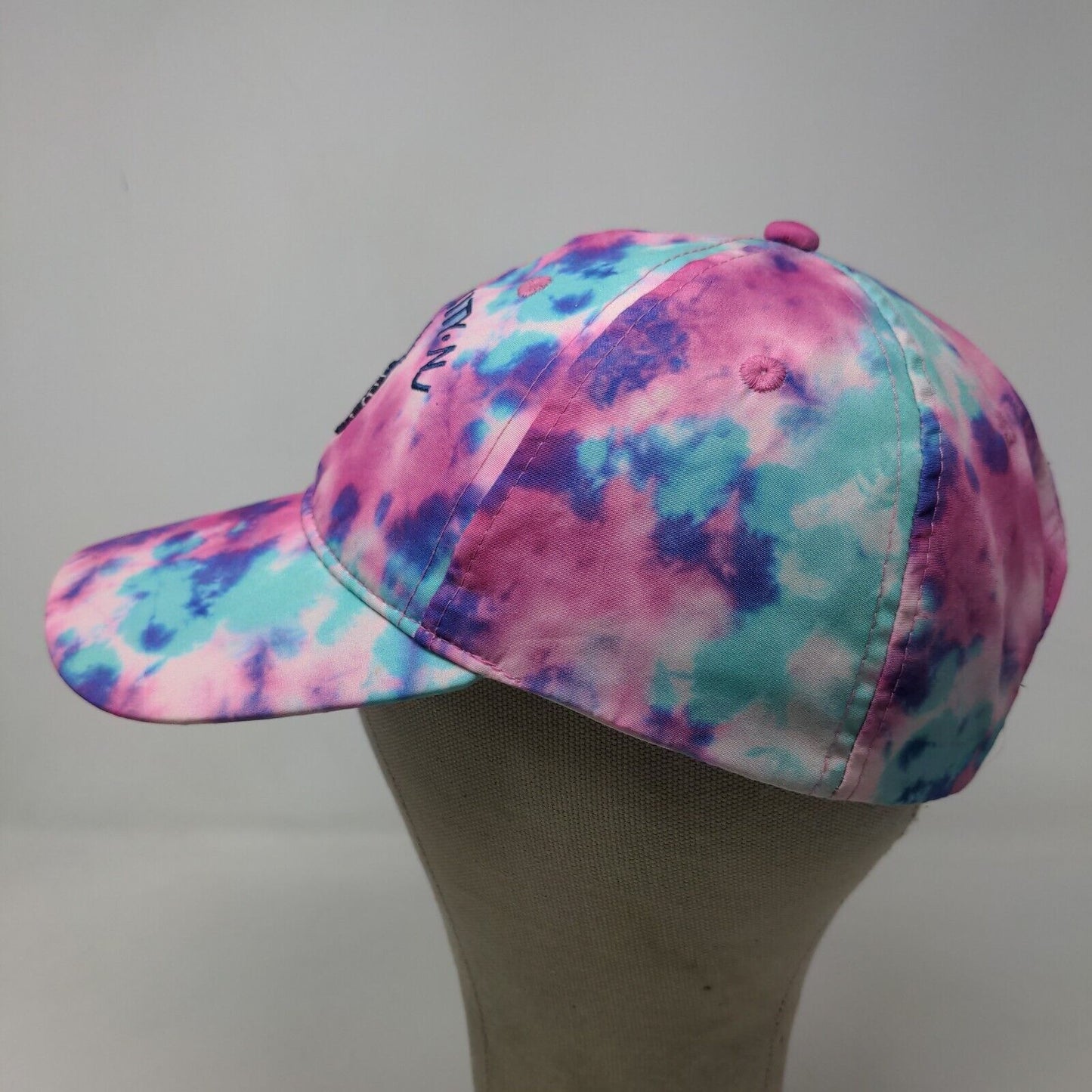 Lucky 7 USA Women's Strapback Hat Multicolor Tie Dye Embroidered Ocean City NJ