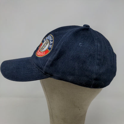 Erdinger Weissbrau Men's Slideback Hat Blue OSFA Embroidered Logo Striped