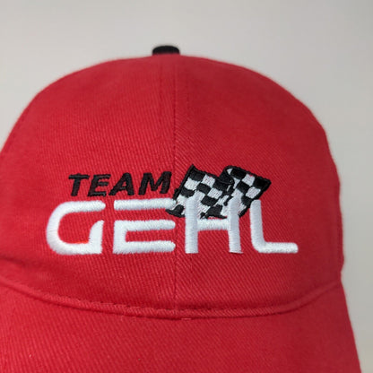 Team Gehl Men's Strapback IndyCar Series Hat Red Rahal Letterman Racing Logo