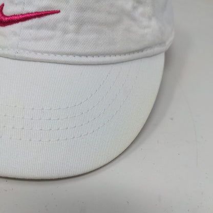 Nike Baby Girl's Strapback Hat White Size Infant Embroidered Swoosh Logo