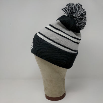 City Hunters Penn State Nittany Lions Beanie Hat Gray Black Pom Pom Embroidered