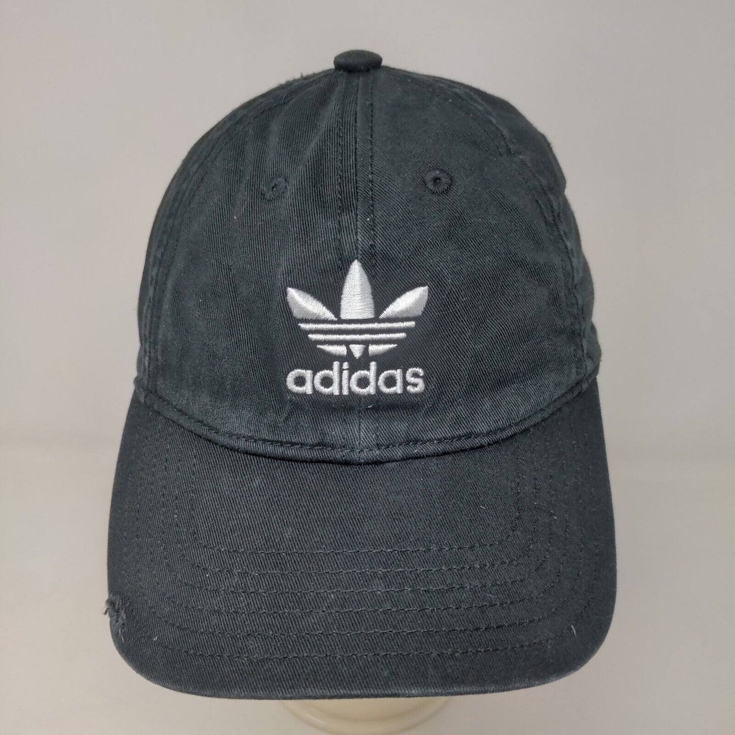 Adidas Boys Slideback Hat Black Size OSFY Youth Embroidered Trefoil Logo