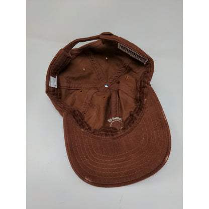 Vintage English Turn Golf Course Hat Slideback Brown Union Made in USA