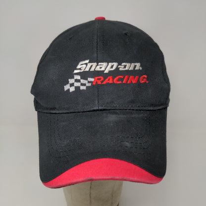 Snap On Racing Hit Wear Black Red Hat Cap Adjustable Embroidered 100 Cotton OSFA