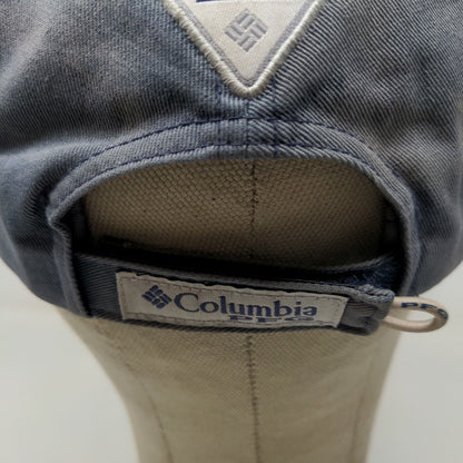 Columbia PFG Men's Strapback Hat Blue Size O/S Embroidered Logo Distressed