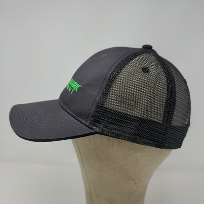 Green Mark Men's Strapback Mesh Back Hat Black Adjustable Embroidered Logo