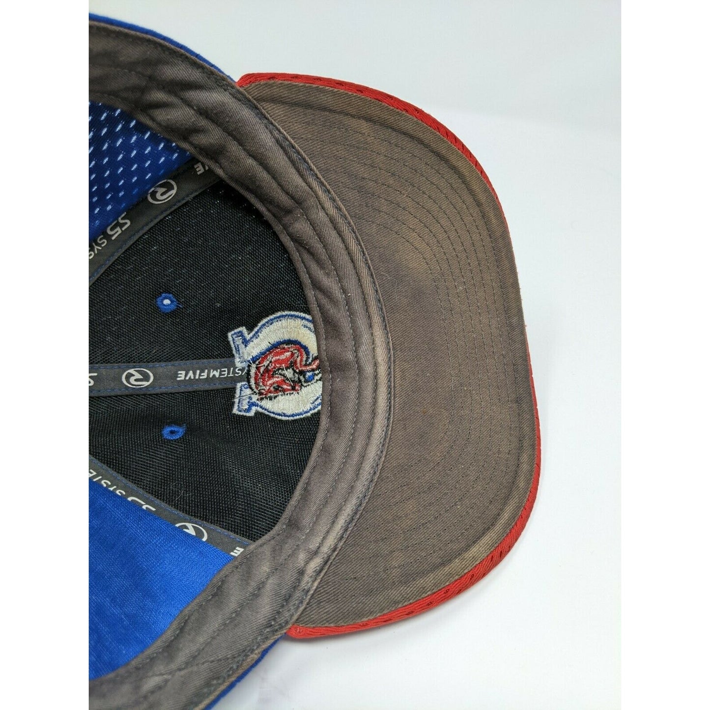System Five 400 Baseball Hat Cap Size 3 Red Horse Horseshoe Embroidered Logo