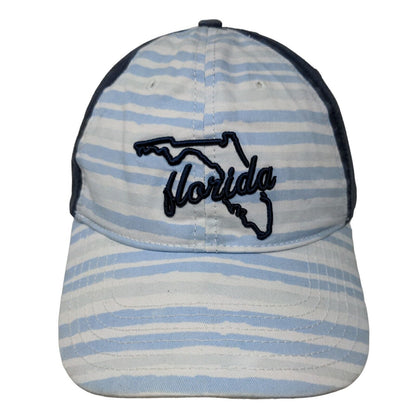 Home Free Men's Slideback Hat Blue White OSFM Embroidered Florida Logo