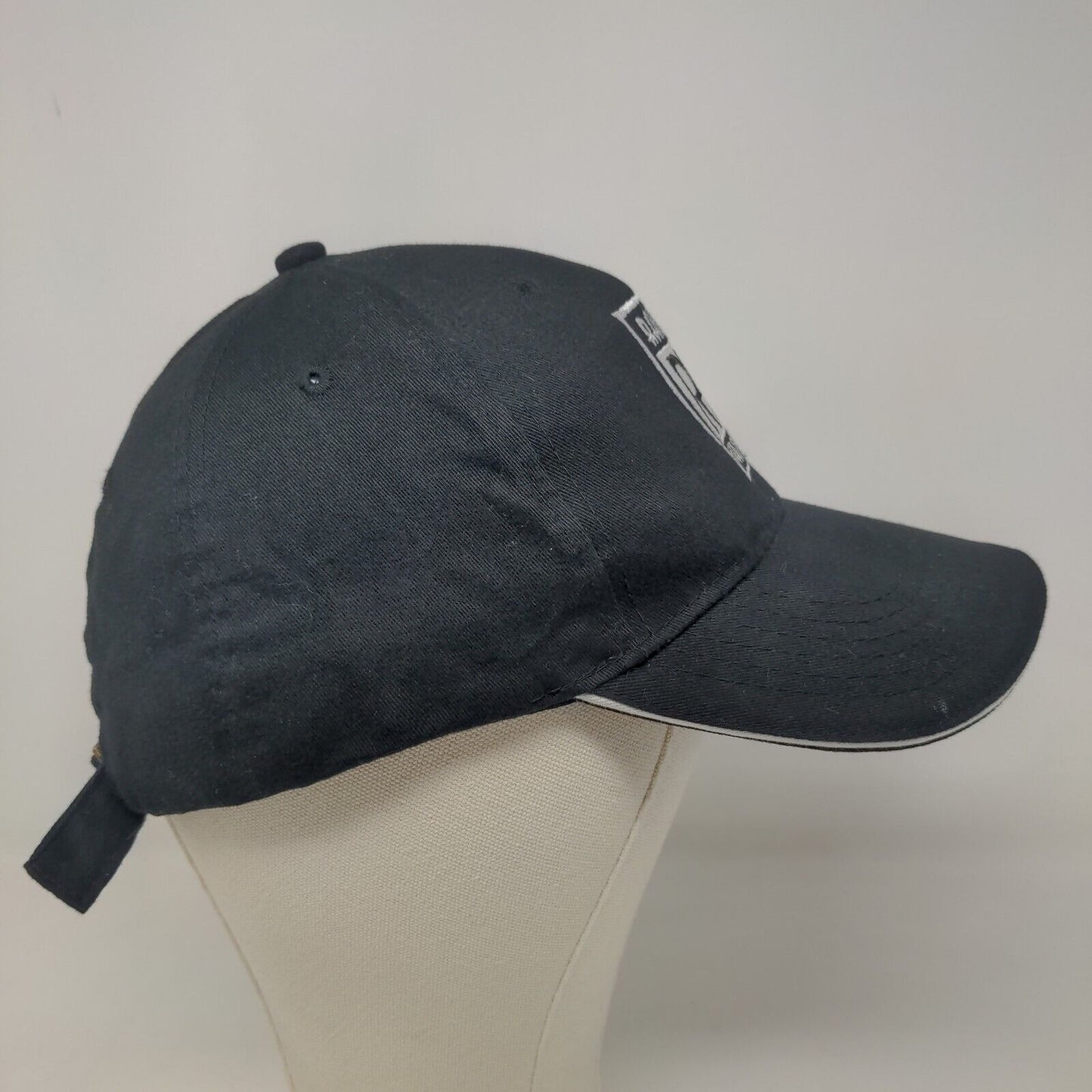 Delta Faucet Ramapo Wholesalers Men's Slideback Hat black Embroidered Logo