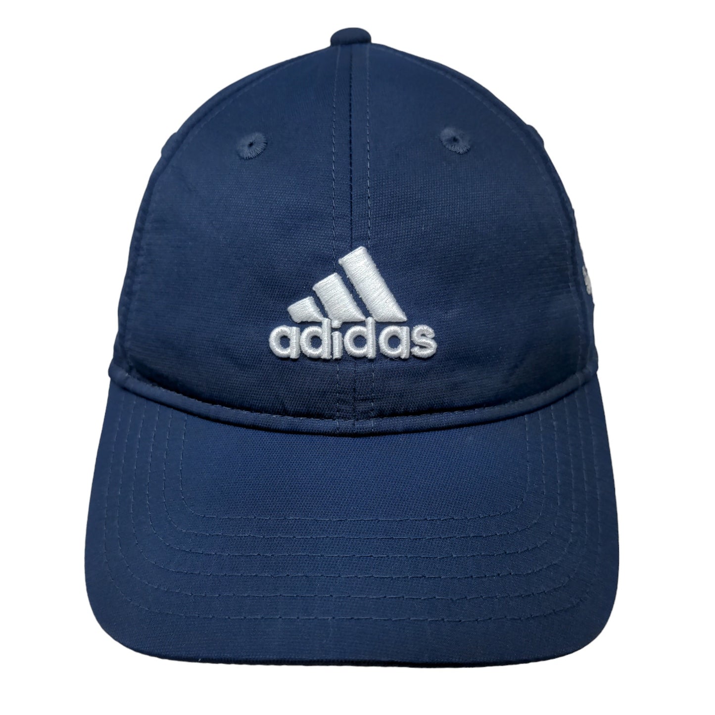 Adidas Men's Strapback Hat Blue OSFA Embroidered Logo 100% Polyester