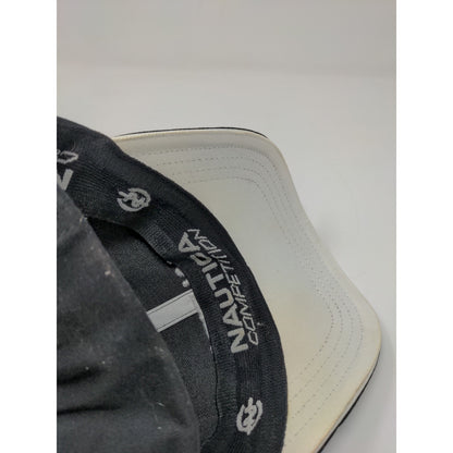 Nautica Competition Fitted Hat Size L/XL Black Embroidered Spell Out
