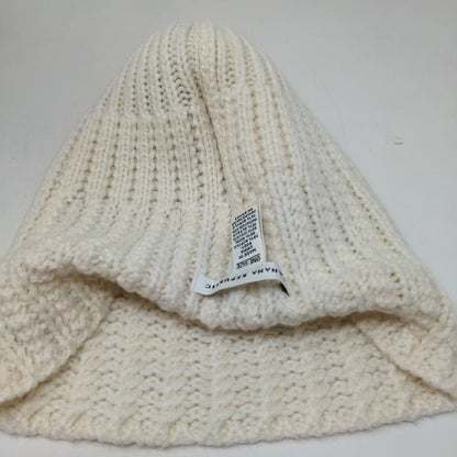 Banana Republic Women's Knit Beanie Hat Cream One Size Wool Alpaca Blend