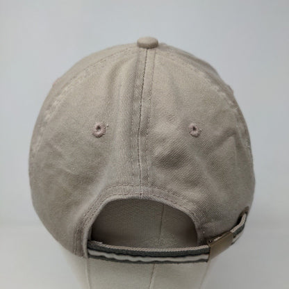 JHats Men's Slideback Hat Tan Adjustable Embroidered Bermuda BDA Logo