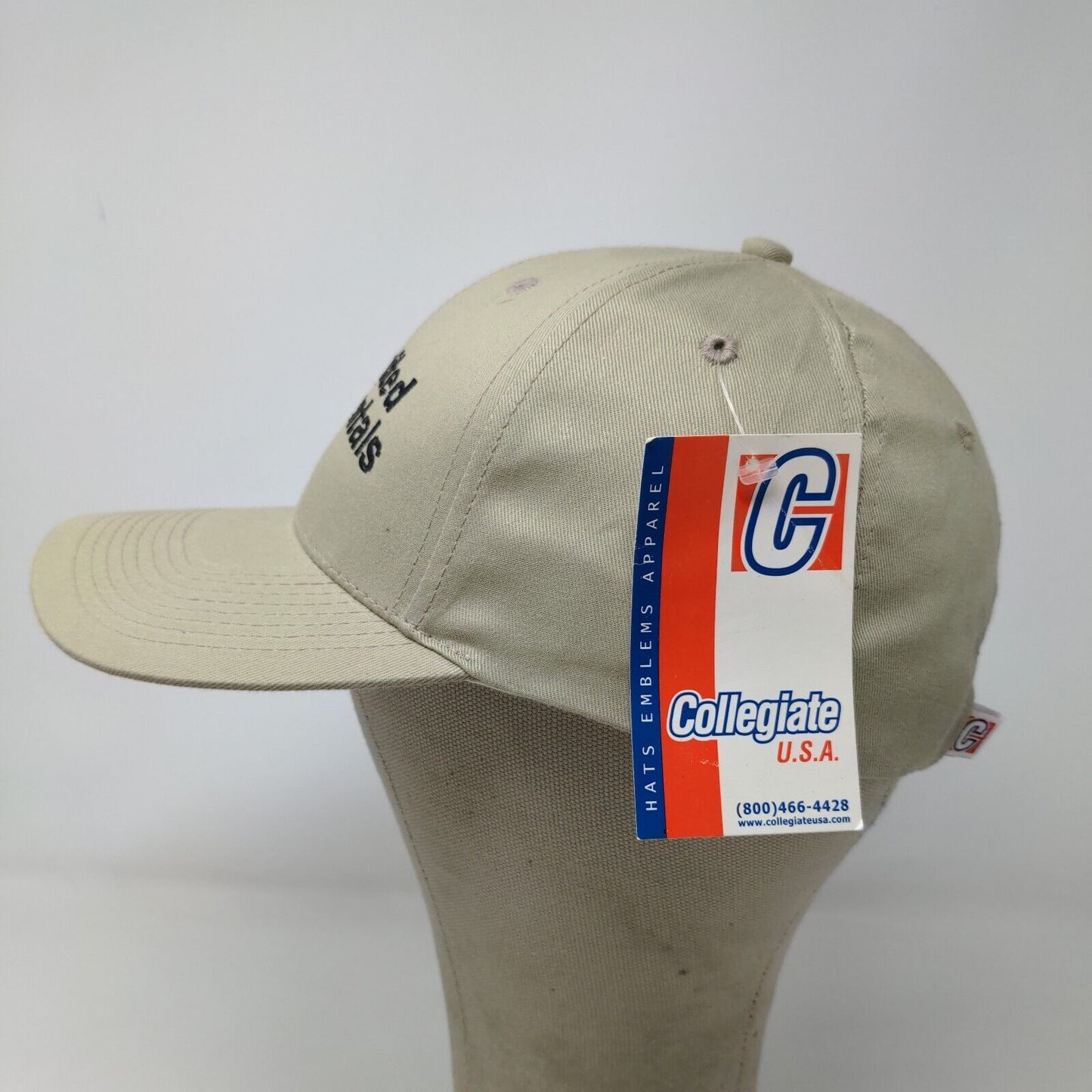 Collegiate USA Men's Strapback Hat United Rentals Tan Embroidered Logo W/Tags