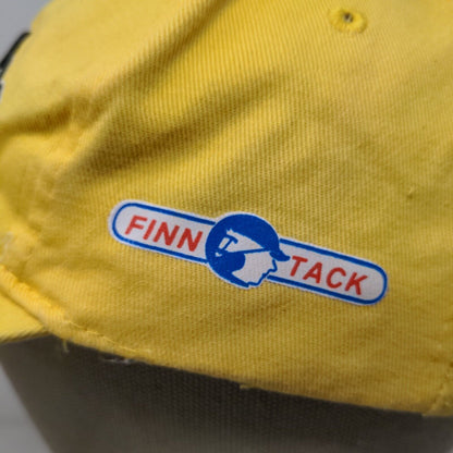 Finn Tack Men's Strapback Hat Yellow Adjustable Embroidered HAMBO Logo