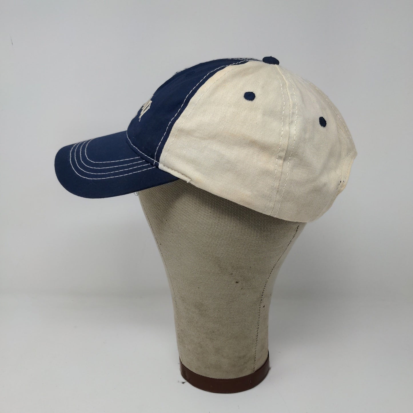 2010 Corona Extra Strapback Hat Blue White/Cream Embroidered Logo Booze Beer Hat