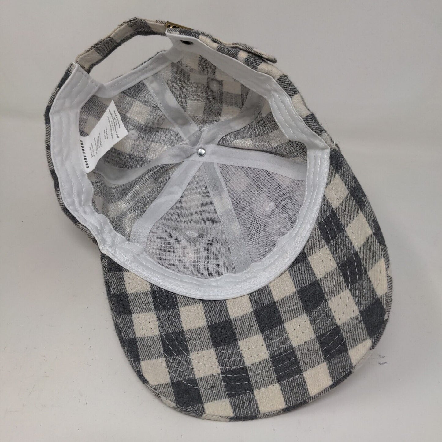 Cocus Pocus Men's Slideback Hat Multicolor Plaid Pattern Size OS Poly Blend