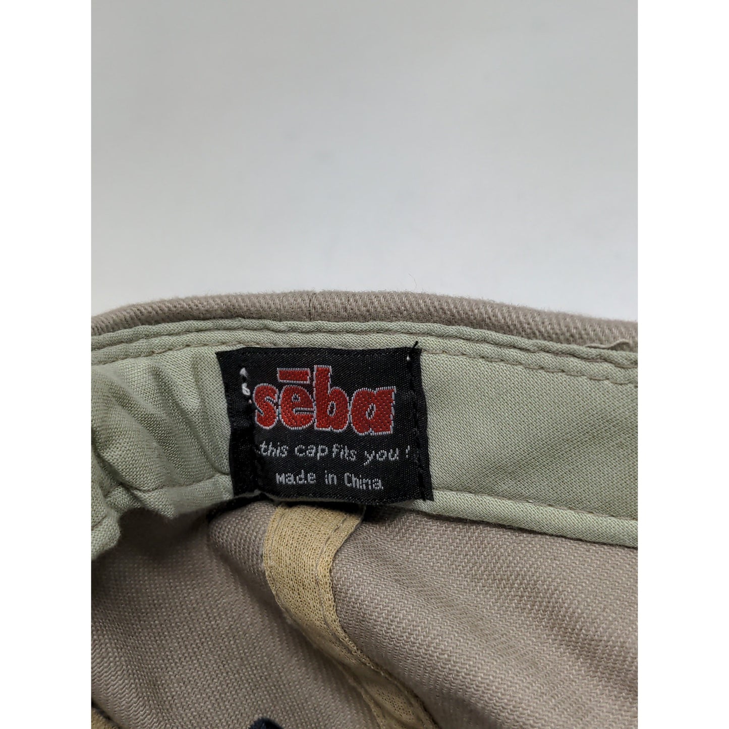WYCO Slideback Adjustable Hat Seba Cap Embroidered Beige & Blue