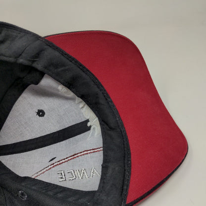 Paris France Slideback Hat Black Red Adjustable Embroidered Logo Spell Out